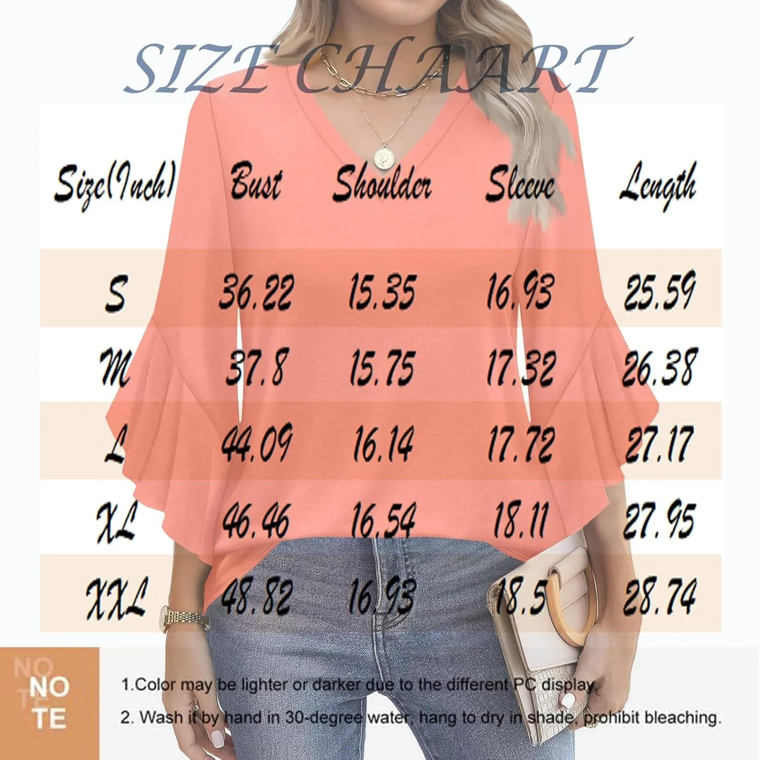 3/4 Length Sleeve Womens Work Tops Dressy Casual Business Office Blouses Floral Print Cute V Neck Flowy Shirts