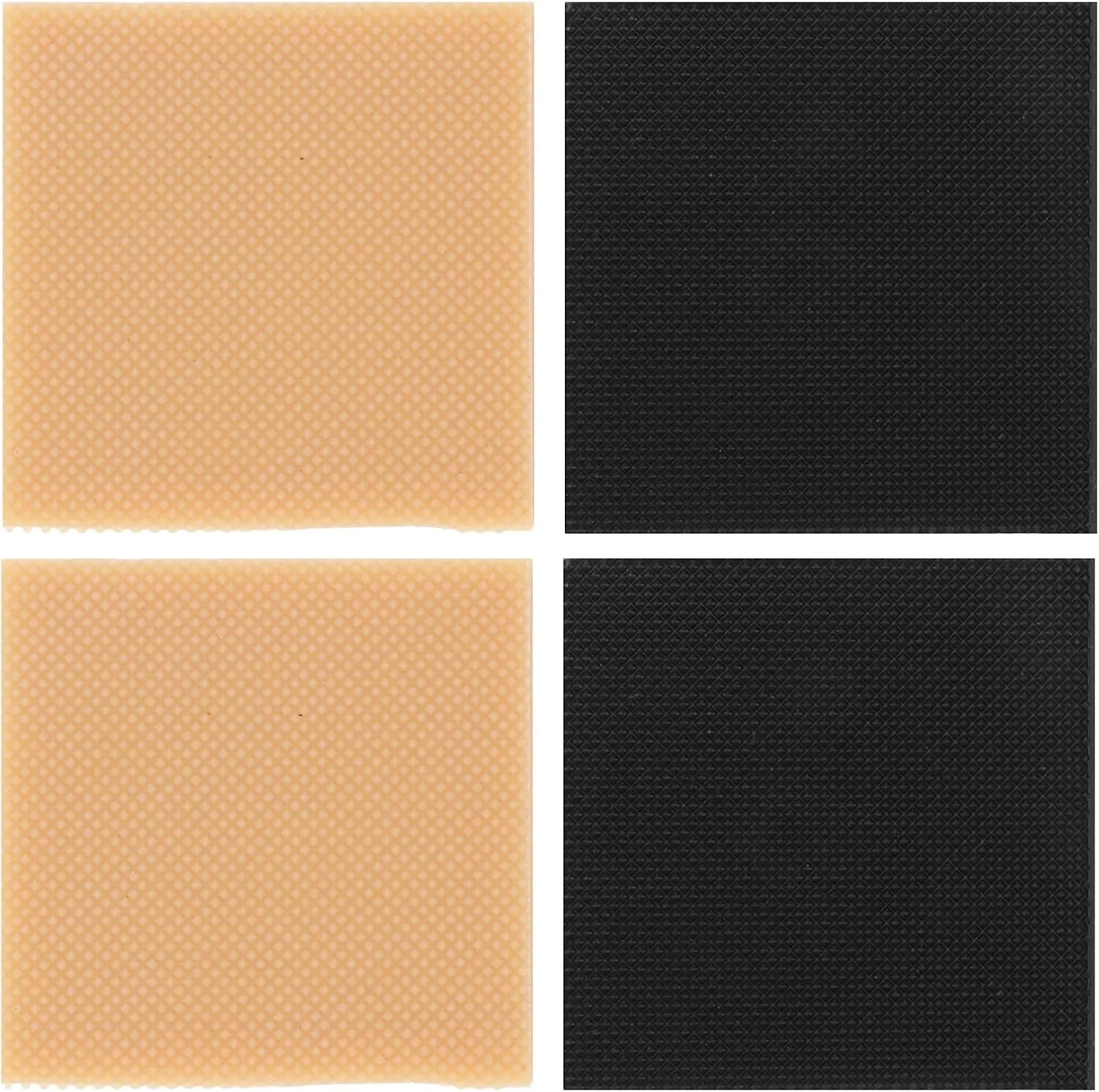 4Pcs High Heel Patch Boots Sole Repair Tips Shoe Bottom Protector Inserts Stickers Non-Slip Grips Insole Pattern Rubber