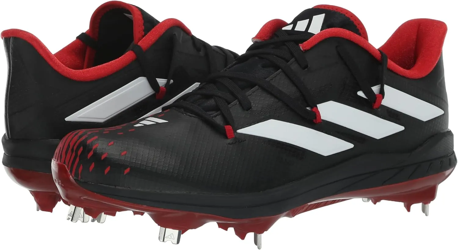 adidas Mens Adizero Afterburner 9 Baseball Baseball Sneakers Shoes - Black