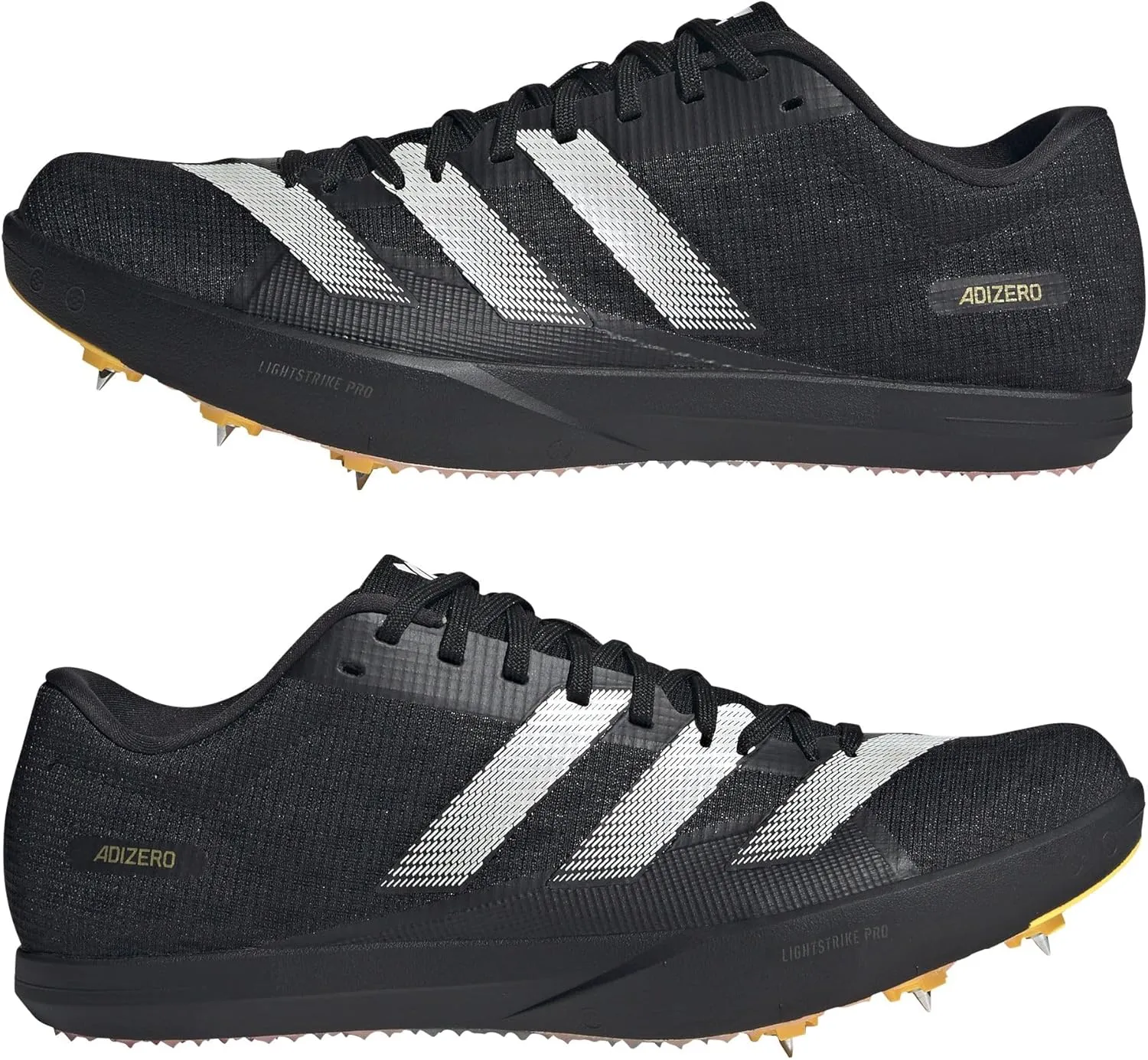 adidas Mens Adizero Lj Track-Field Sneakers Shoes - Black