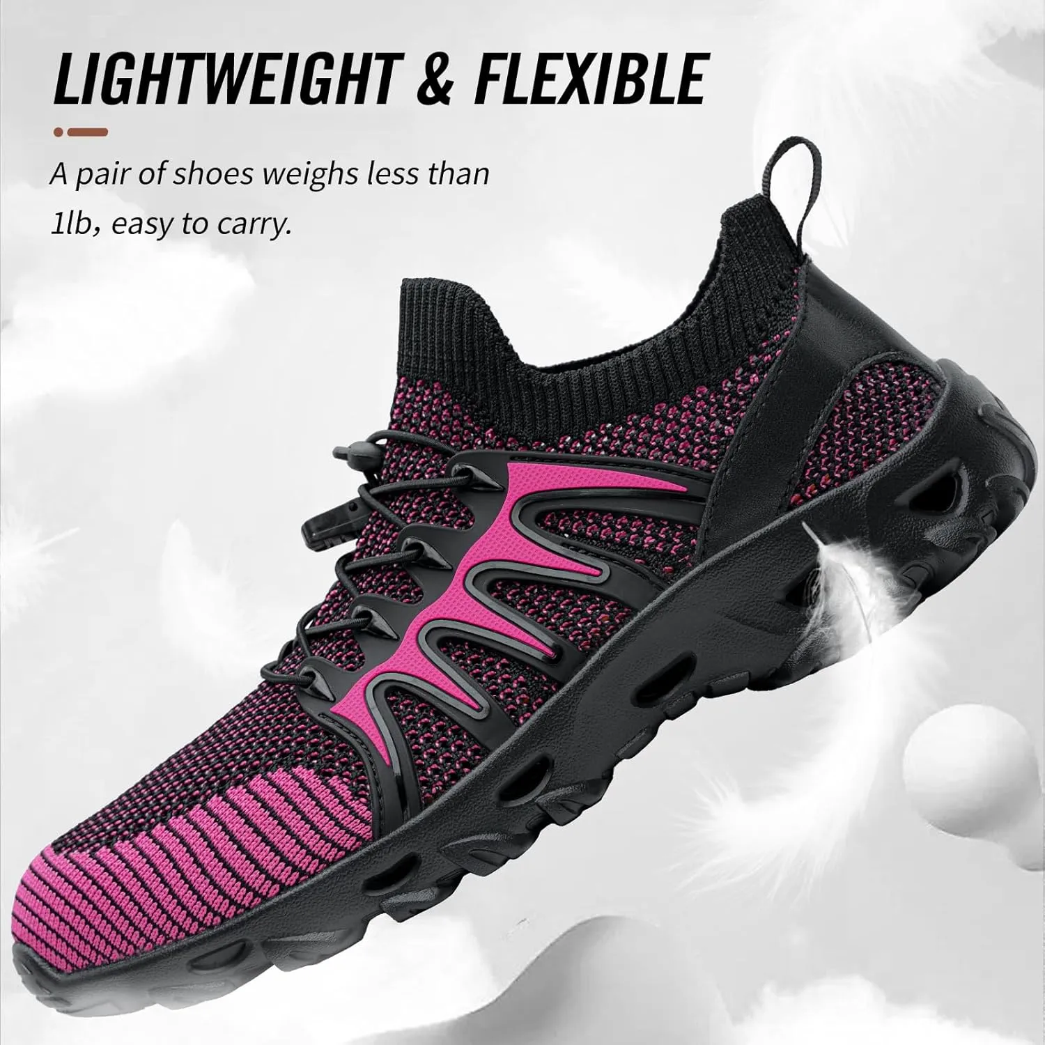 Alibress Water Shoes for Women Men Quick-Dry Aqua Shoes Men's Hiking Water Shoes Women's Beach Shoes Lightweight Water Sports Shoes for Swimming Fishing Kayaking