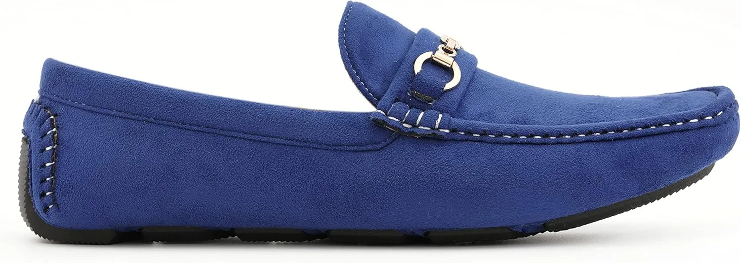 Amali Ecker, Mens Casual Shoes - Mens Loafers - Mens Moccasins - Slip On Shoes for Men - Driving Shoes for Men - Chain Ornament, Comfortable Slipper