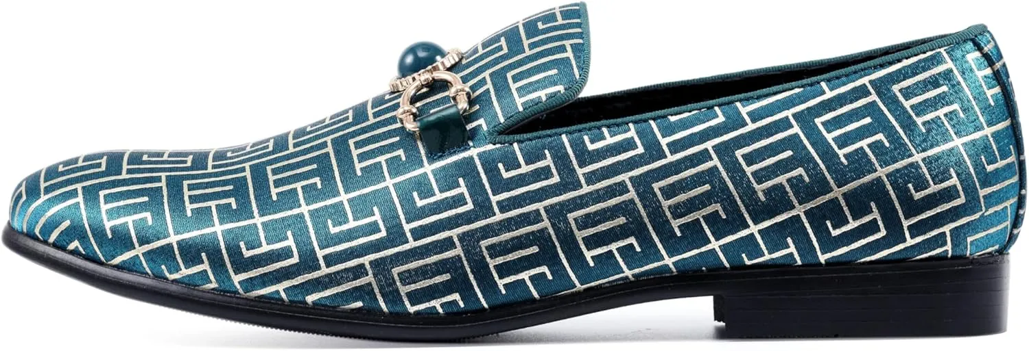 Amali Luxury Loafers for Men - Elegant Slip-On Men’s Dress Shoes - Fashion Smoking Slippers