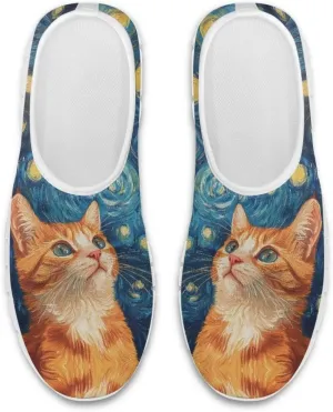 Animals Sneaker for Women Slip On Low Top Casual Lightweight Loafers Flat Soft Walking Sneaker for Women US 5.5-11.5
