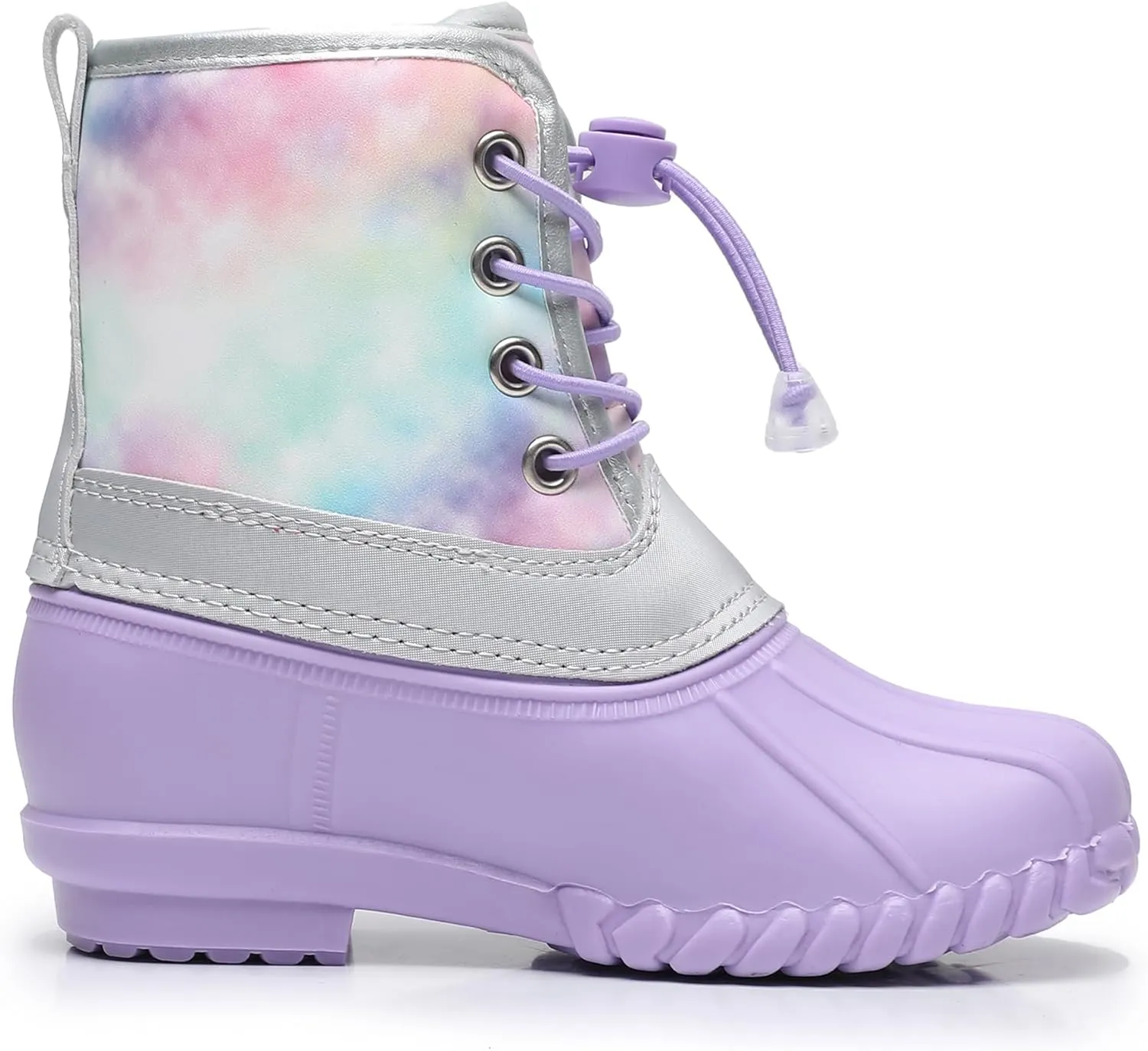 Apakowa Kids Girls Boys Duck Boots Waterproof Rain Boot (Toddler/Little Kid/Big Kid)