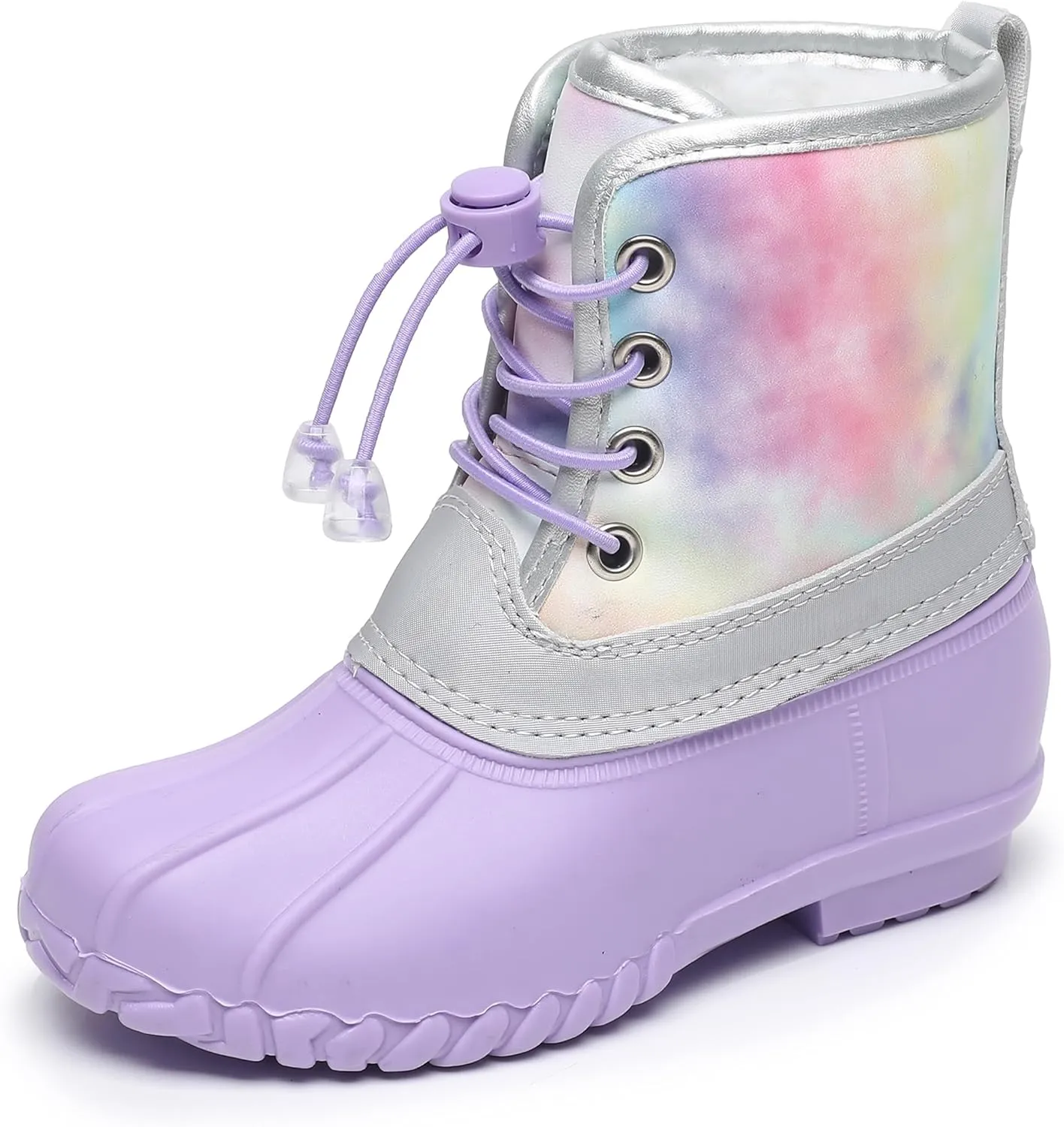 Apakowa Kids Girls Boys Duck Boots Waterproof Rain Boot (Toddler/Little Kid/Big Kid)
