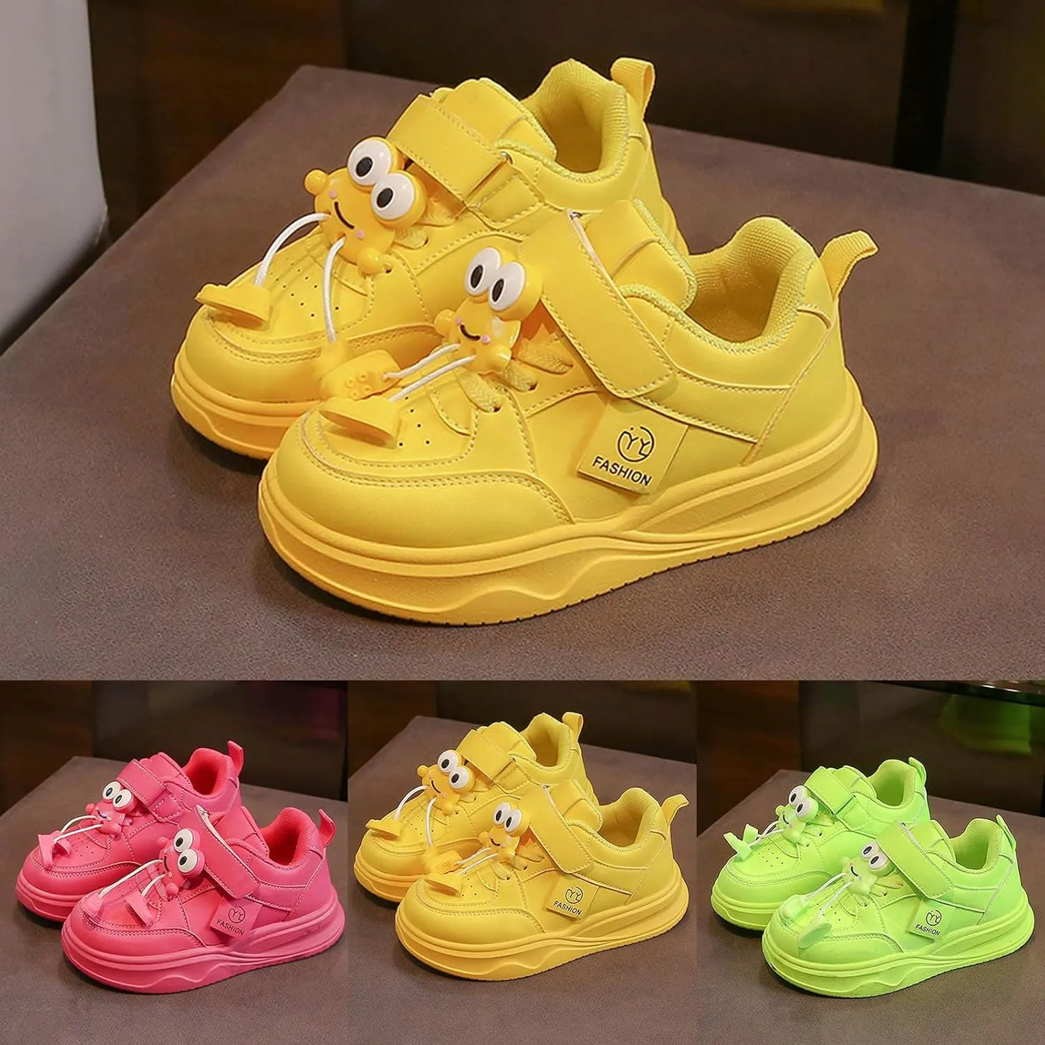 𝗖artoon Dinosaur Sneakers for Kids Boys Girls Memory Foam Open Toe Non Slip Sport Shoes Outdoor Running Fashion Shoes