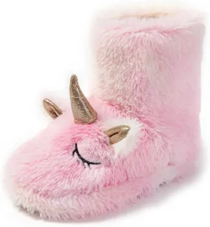 Baby Girls' Unicorn Slippers Rubber Home Boots Slippers