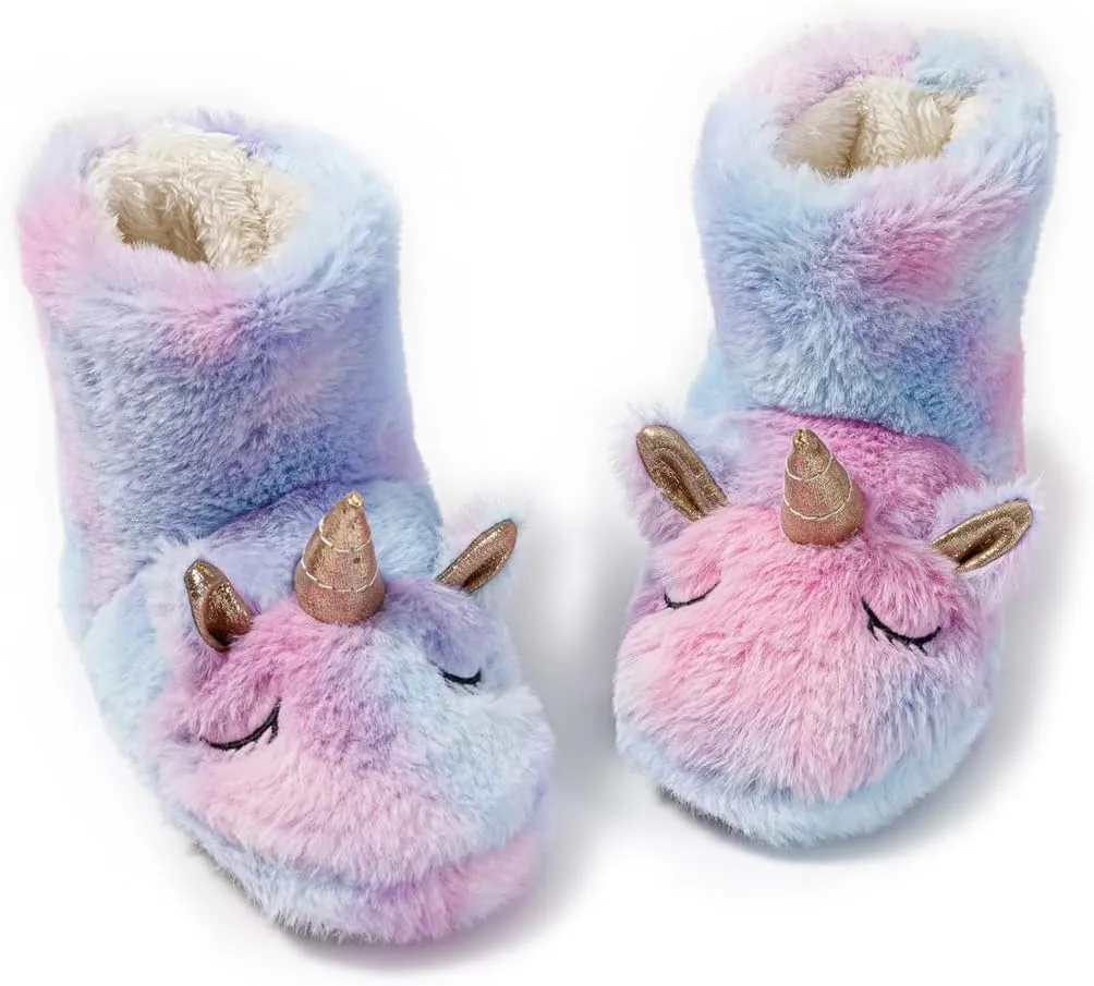 Baby Girls' Unicorn Slippers Rubber Home Boots Slippers