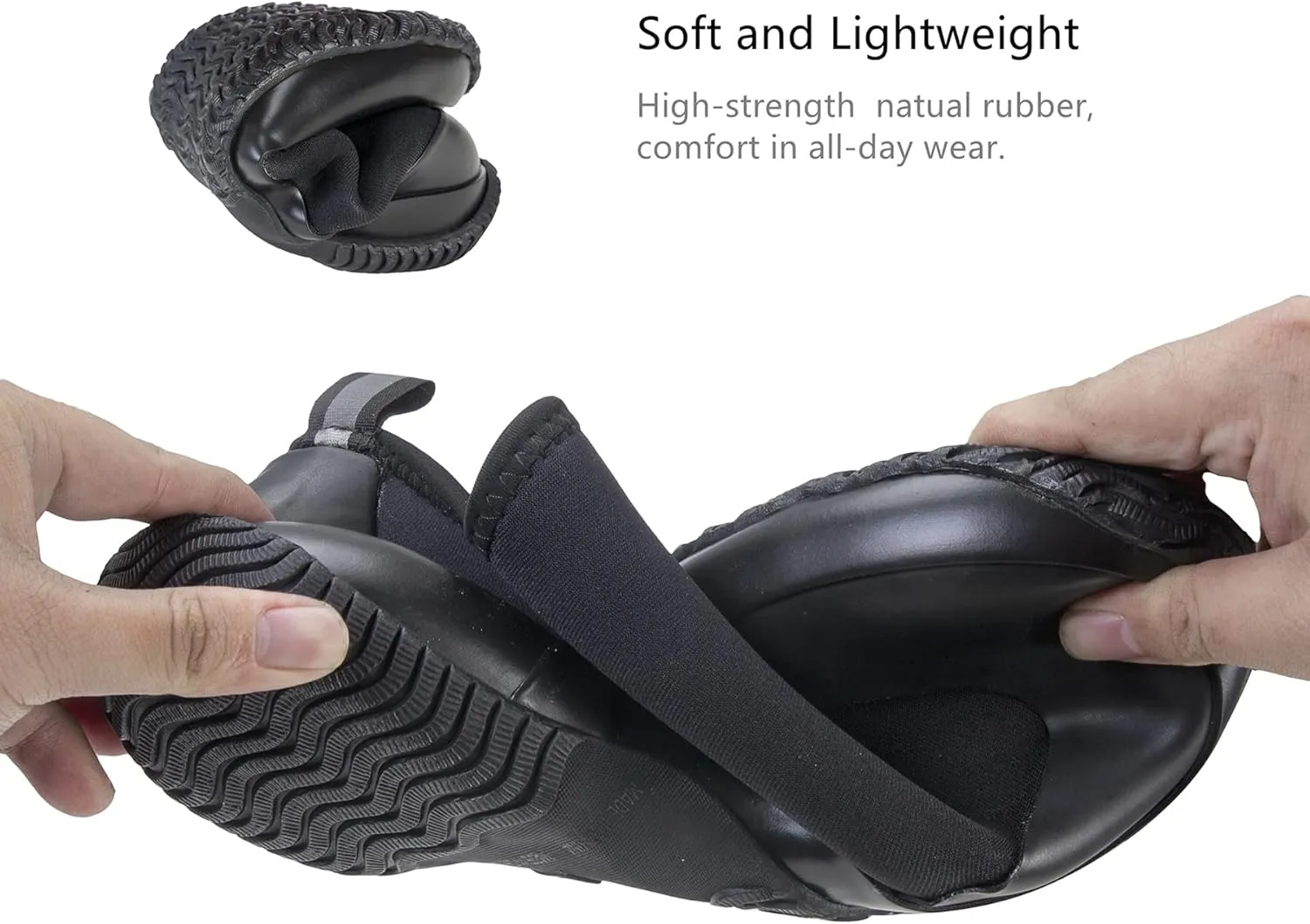 BAXINIER Waterproof Garden Shoes Mens Lightweight Low Short Rain Footwear Outdoor Neoprene Rubber Boots