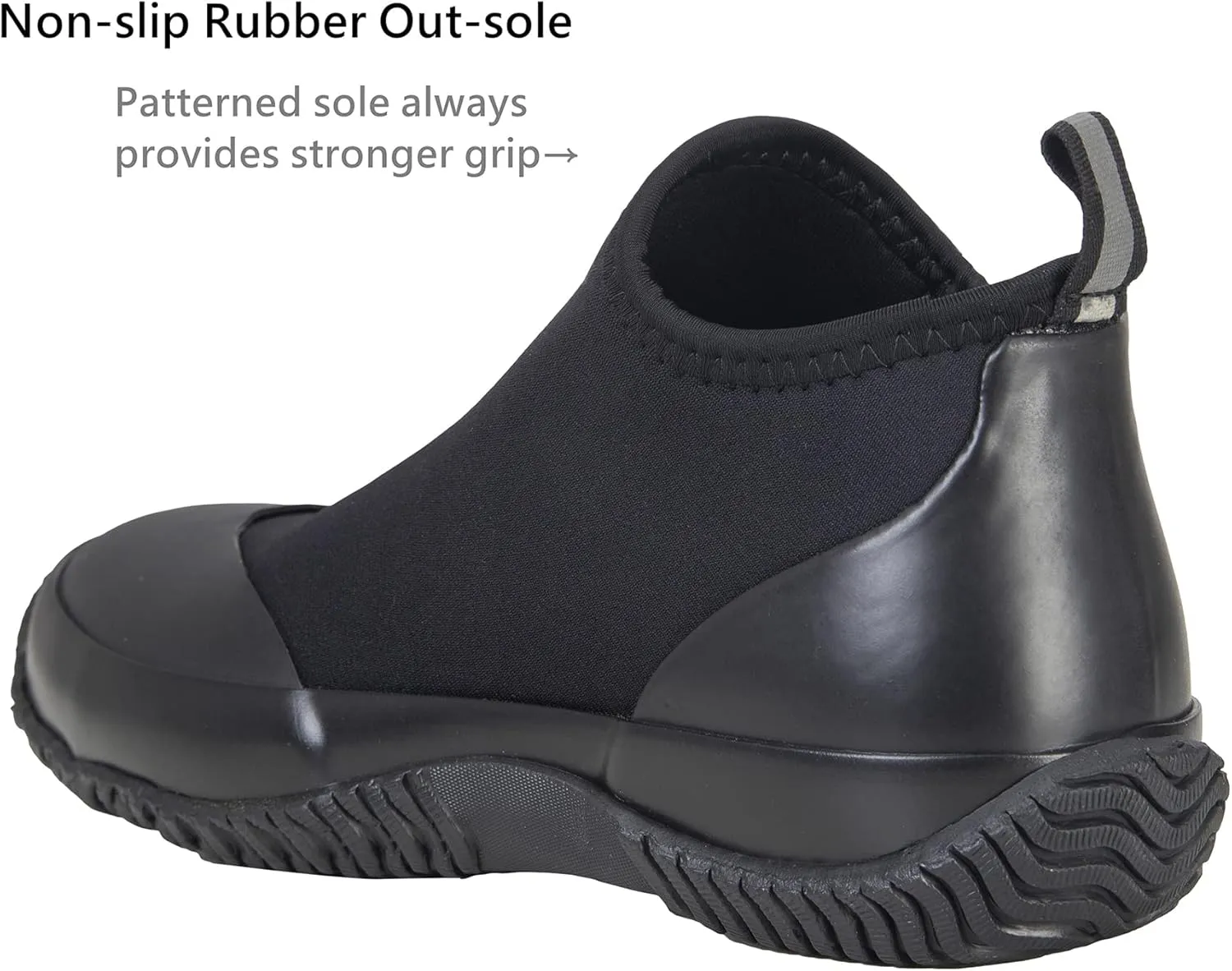 BAXINIER Waterproof Garden Shoes Mens Lightweight Low Short Rain Footwear Outdoor Neoprene Rubber Boots