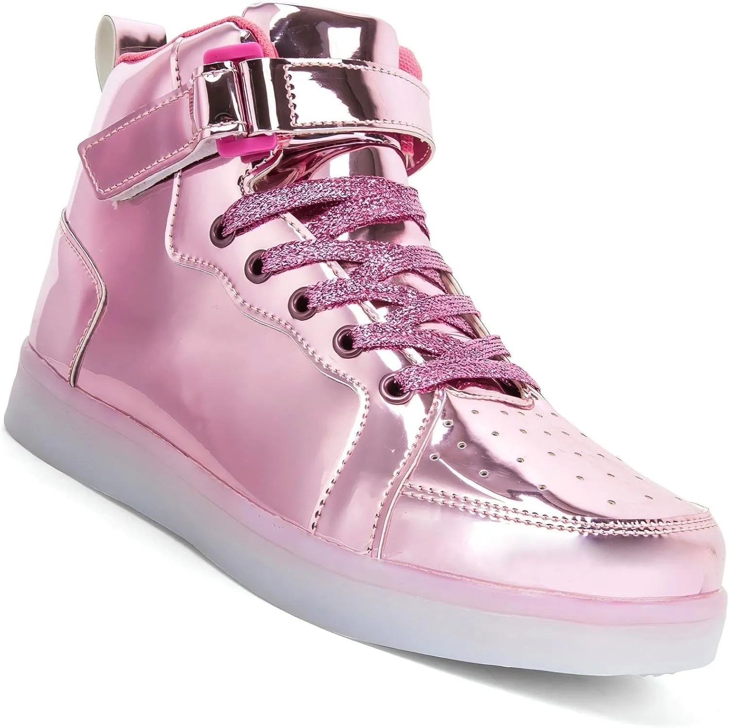 Big Kids Adult Light Up Trainers Luminous Sneakers Boys Girls USB Charging Led High Top Flashing Shoes Xmas