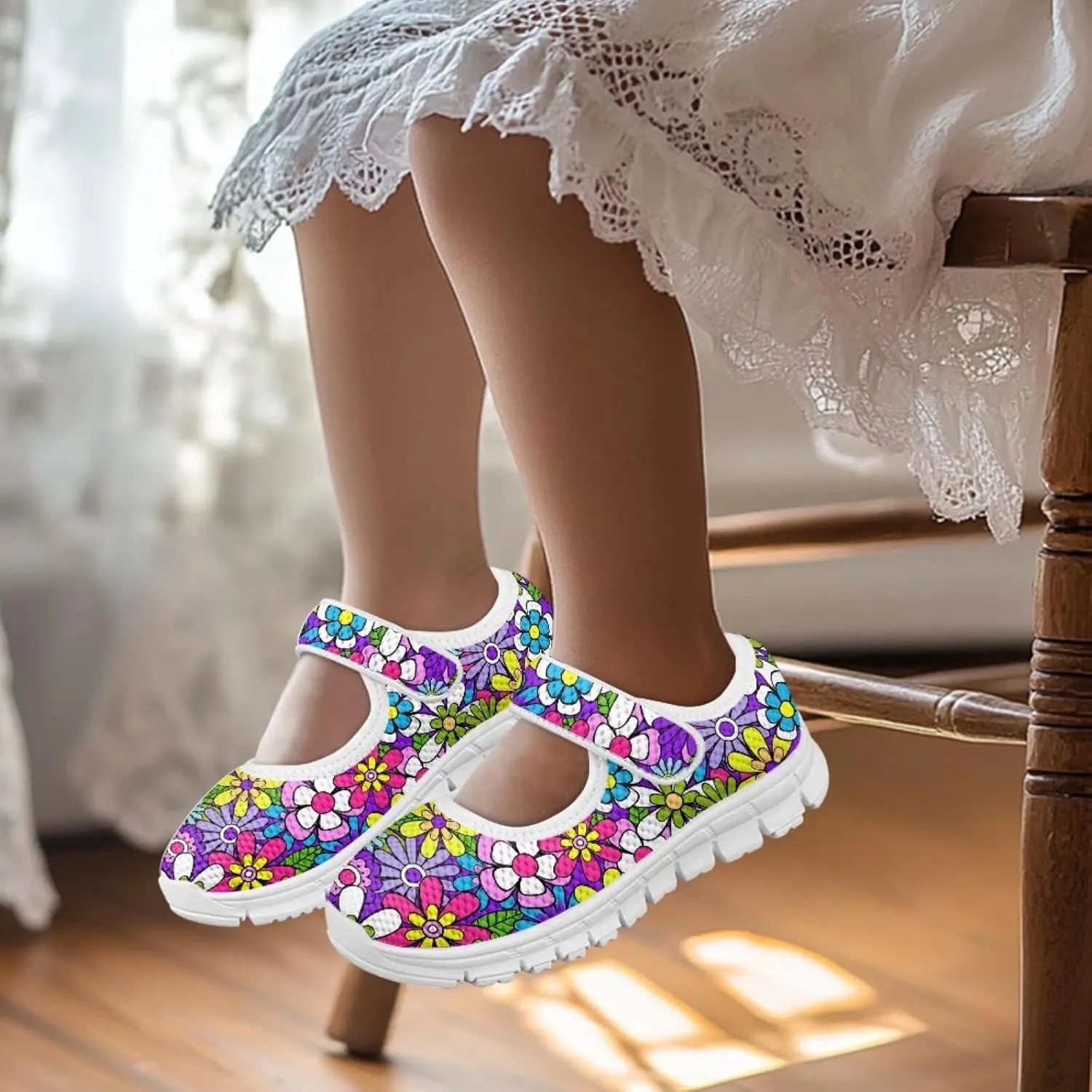 BIGCARJOB Mary Janes Shoes for Toddle Girls Cute Ballet Dress Shoes Flats Princess Shoes Little Kids School Uniform Shoes