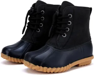 BMCiTYBM Toddler Winter Boots Waterproof Duck Snow Boots Boys Girls High Top Outdoor Warm Shoes for Cold Weather (Toddler/Little Kids)