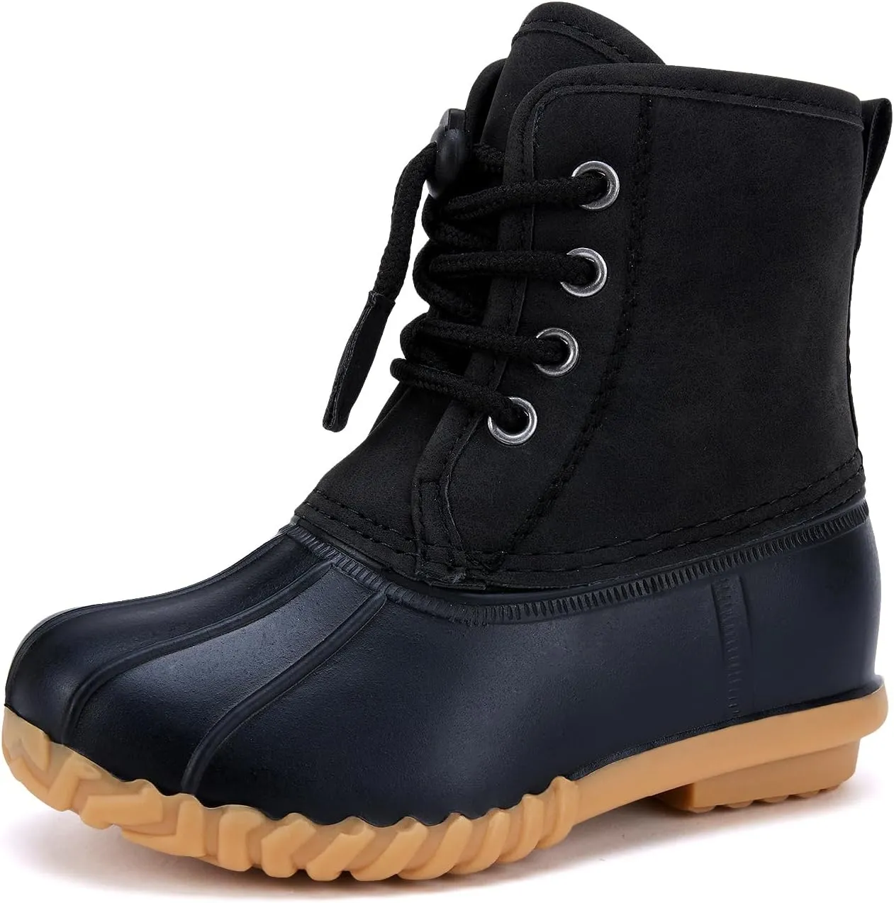 BMCiTYBM Toddler Winter Boots Waterproof Duck Snow Boots Boys Girls High Top Outdoor Warm Shoes for Cold Weather (Toddler/Little Kids)