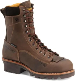 Carolina Birch Composite Toe Waterproof Logger Boots For Men - EH-Rated, Removable Kiltie, AG7 Footbed, Vibram Heeled Rubber Outsole