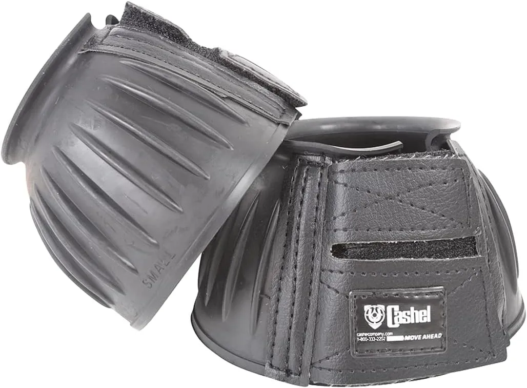 CASHEL Bell Boots Rubber, Black, Size: L (BB-BL-L)