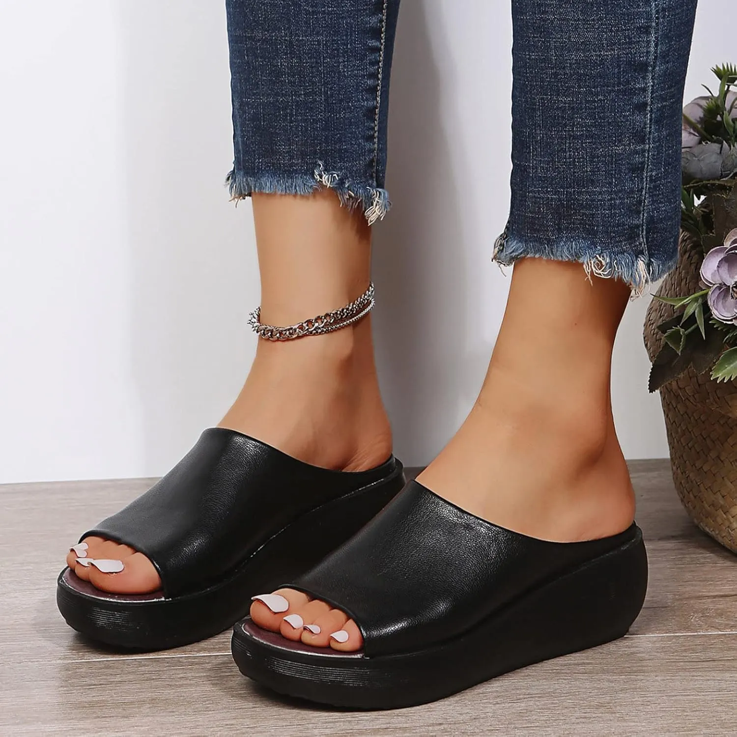 Cathalem Diabetic Sandals for Women, Women Flat Sandals Orthopedic Arch Support Walking Summer Sandals