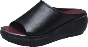 Cathalem Diabetic Sandals for Women, Women Flat Sandals Orthopedic Arch Support Walking Summer Sandals