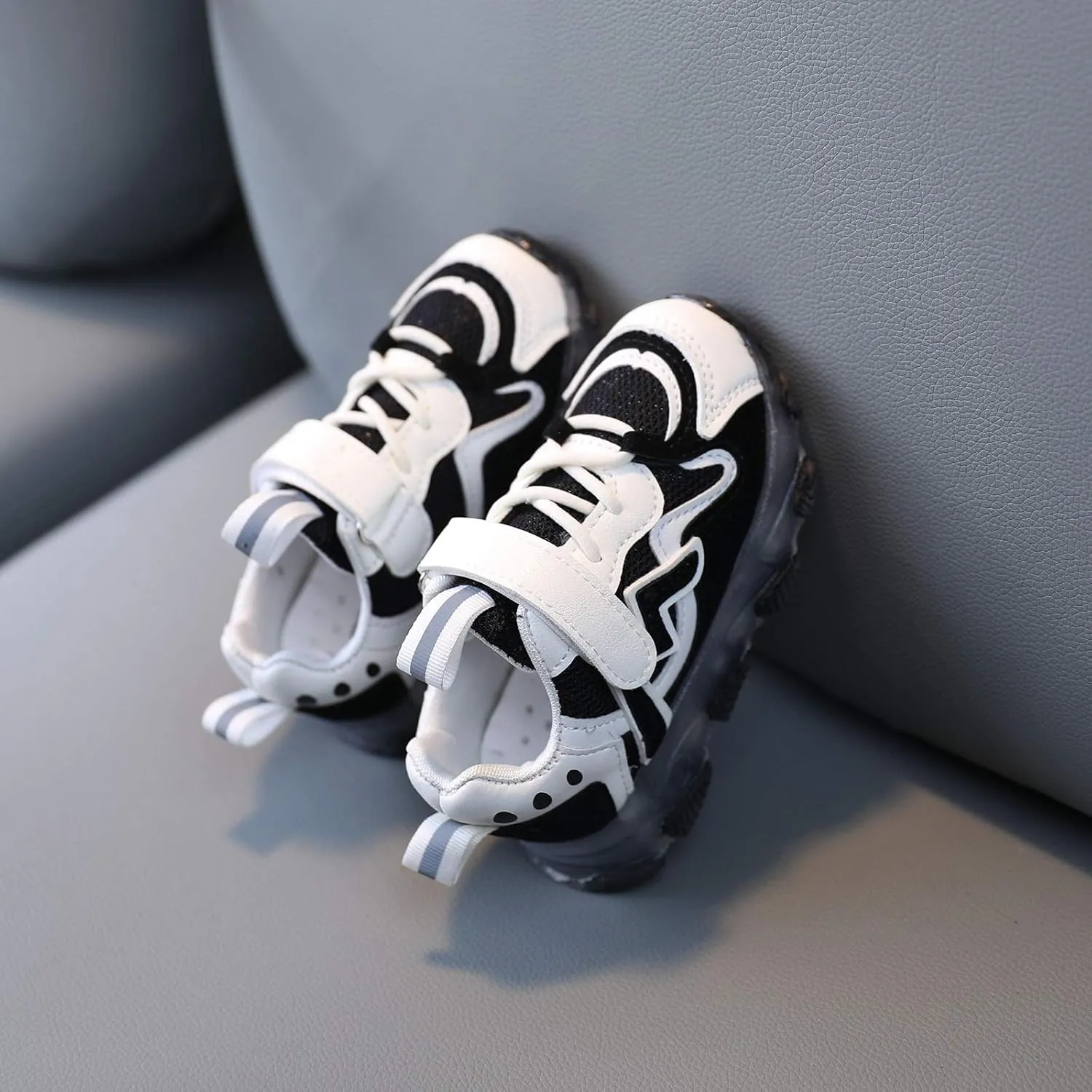Children Baby Girls Led Light Luminous Running Sport Shoes 12M-6Y Little Kids Mesh Sneakers