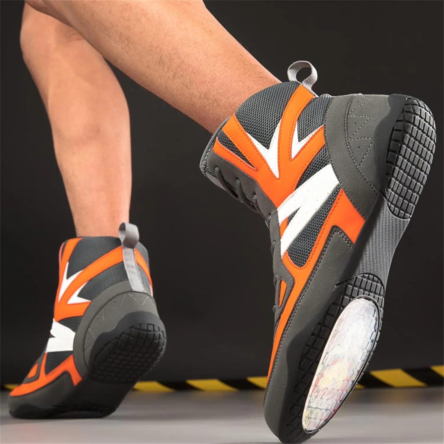 Cmadolrs Men's and Women's high top Wrestling Shoes Non Slip Breathable Boxing Shoes Wrestling Training Shoes Speed