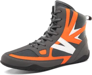 Cmadolrs Men's and Women's high top Wrestling Shoes Non Slip Breathable Boxing Shoes Wrestling Training Shoes Speed