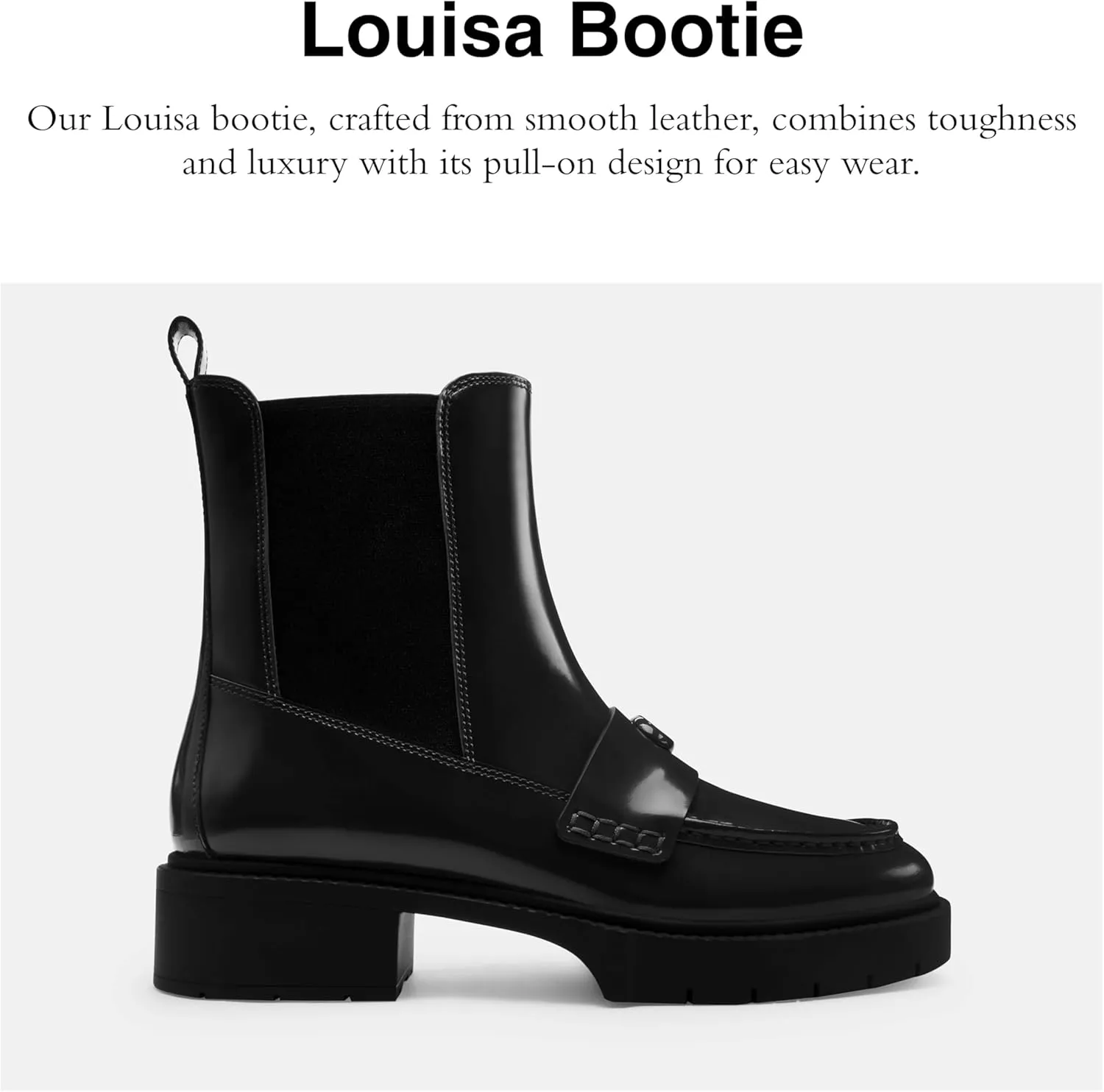 COACH Women's Louisa Bootie Uniform Dress Shoe