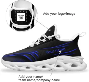 Custom Running Shoes for Men Women with Your Name Light Weight Lace Up Fashion Sneaker Tennis Walking Athletic Sports Shoes