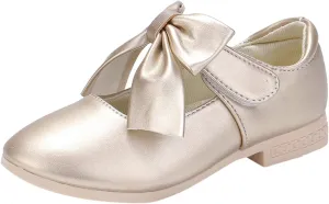 Cute Bowknot Girls Mary Jane Low Heel Dress Shoes Princess Elegant Flower Wedding Par𝘁y Ballet Pump Baptism Shoes
