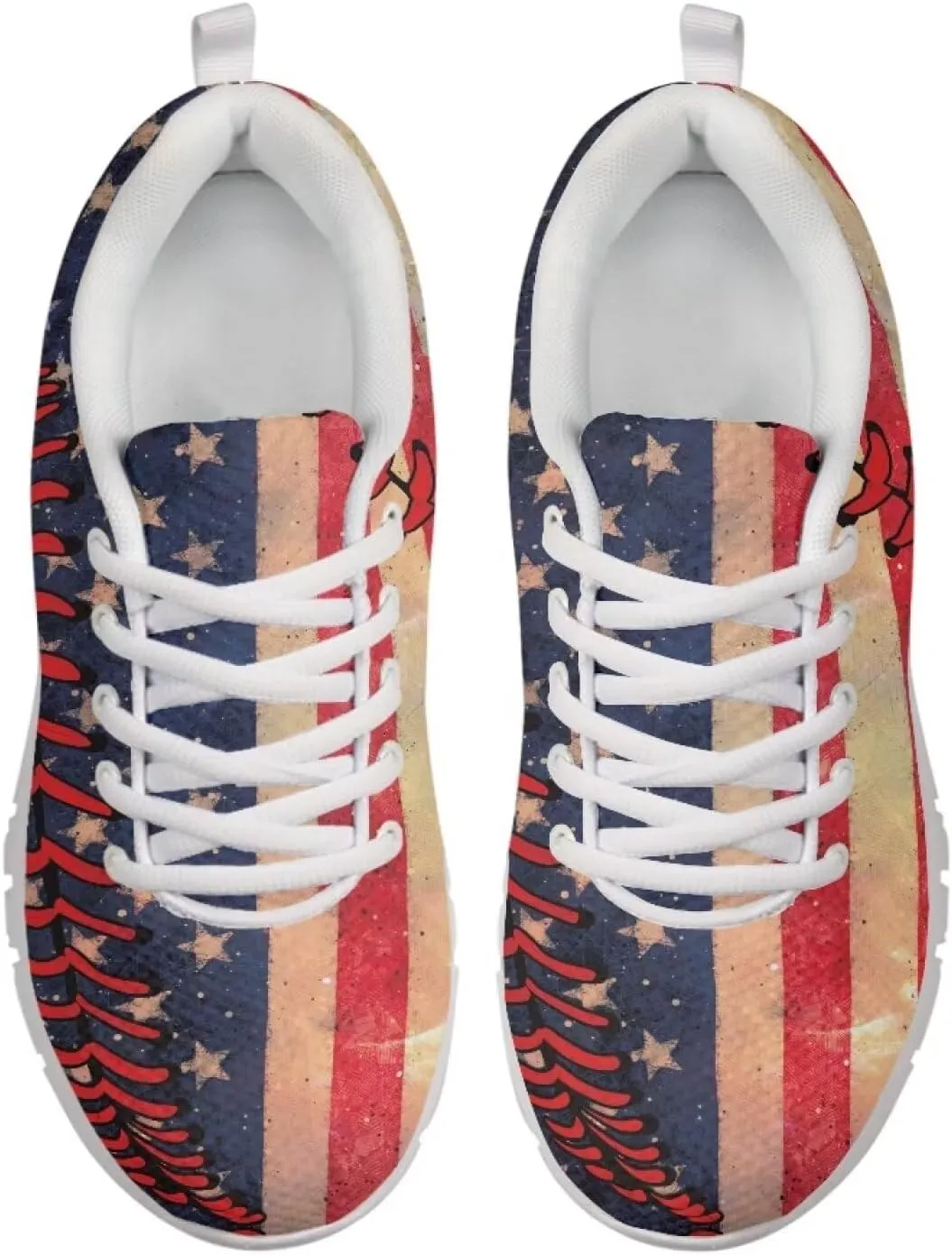 Cute Sneakers for Women Light Lace-up Flats Sneakers Fashion Outdoor Walking Running Shoes