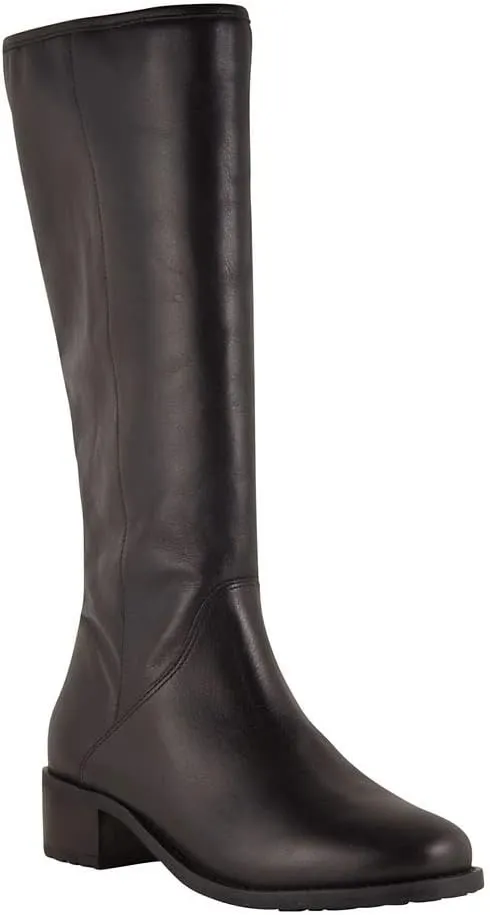 David Tate Womens Superior Embossed Leather Knee-High Boots