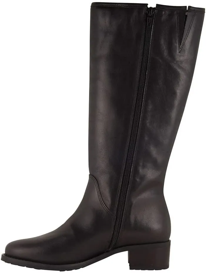 David Tate Womens Superior Embossed Leather Knee-High Boots