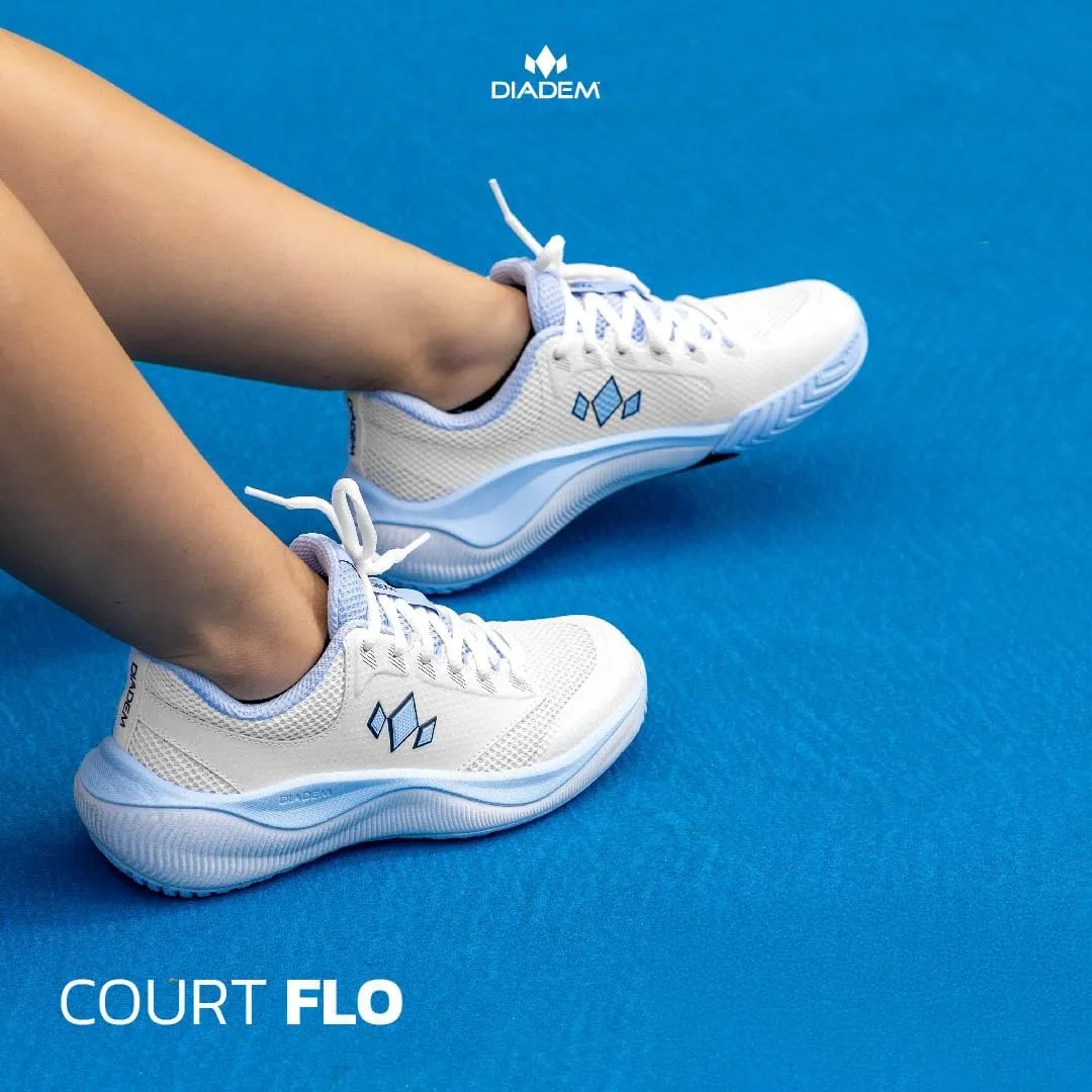 Diadem Court Flo Pickleball and Tennis Unisex Shoes | Ultra-Breathable, Lightweight Court Sneakers for Comfort & Performance, Non-Marking Durable Outsole