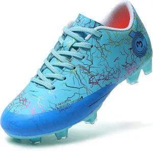 DimaiGlobal Kids Soccer Shoes Boys Girls Soccer Cleats Outdoor Training Athletic Sneakers Professional Spikes Youth Turf Football Shoes Unisex