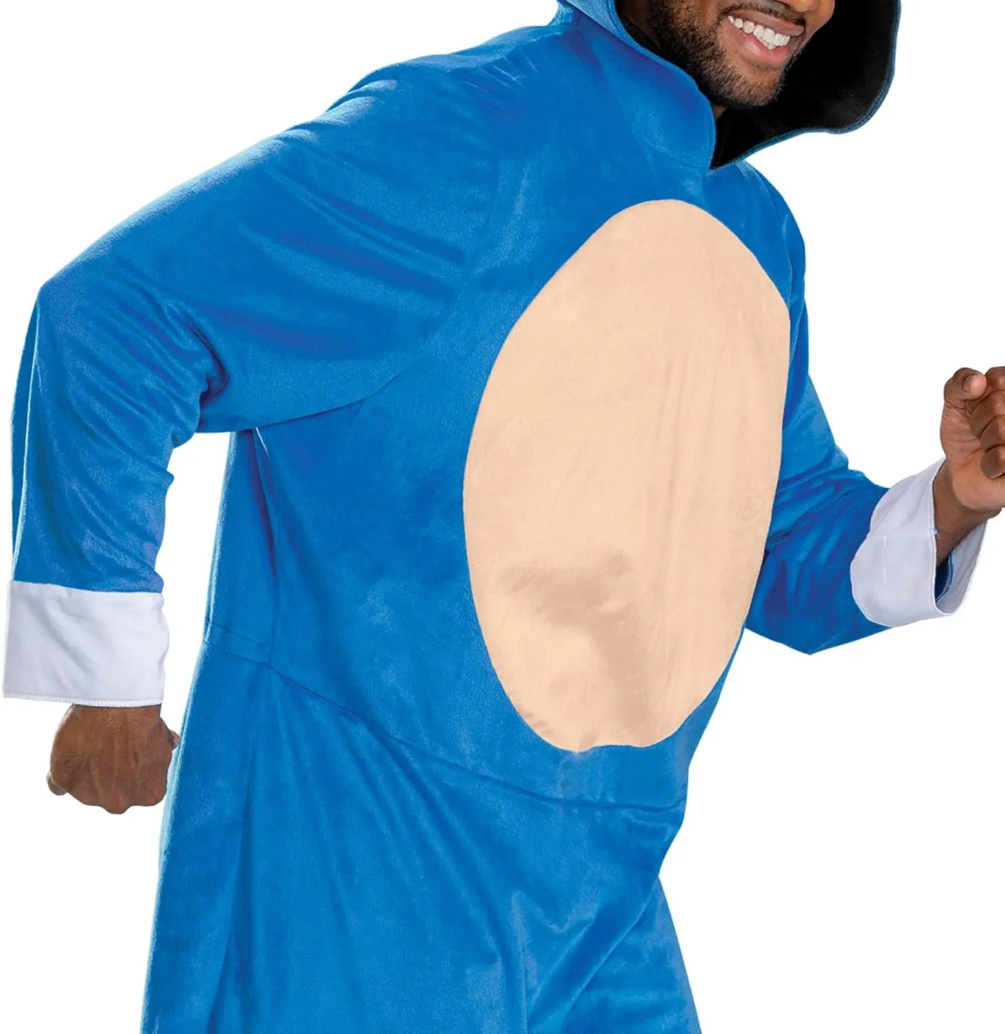 Disguise Adult Sonic Adult Costume, Official Sonic Movie 3 Hooded Jumpsuit for Men and Women