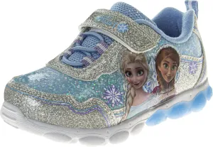 Disney Girls Frozen Light Up Laceless Running Shoes (Toddler/Little Girl)