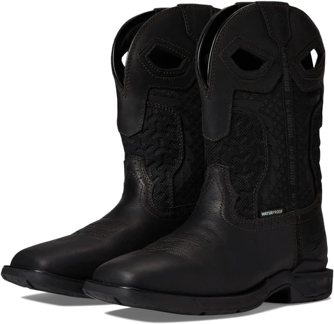 DOUBLE-H Phantom Rider Men's Shadow 11” Waterproof Wide Square Toe Work Boot