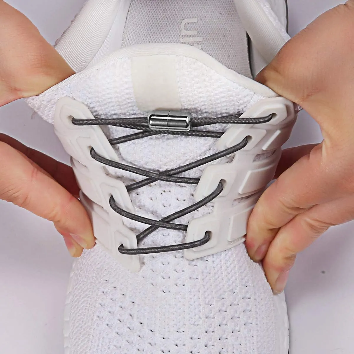 Elastic Shoe Laces - No Tie Shoelaces for All Adult and Kids Sneakers Fits Board Shoes and Casual Shoes (2 Pairs)