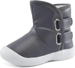 ESTAMICO Toddler Boys Gilrs Rubber Sole Warm Winter Snow Boots