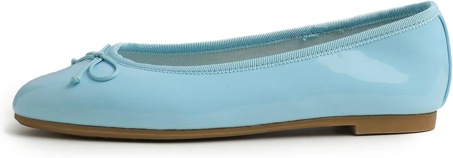FEVERSOLE Women's Bling Soft Cushioned Comfort Flats Sparkle Party Ballets