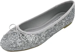 FEVERSOLE Women's Macaroon Colorful Memory Foam Cushion Insock Patent Ballet Flat