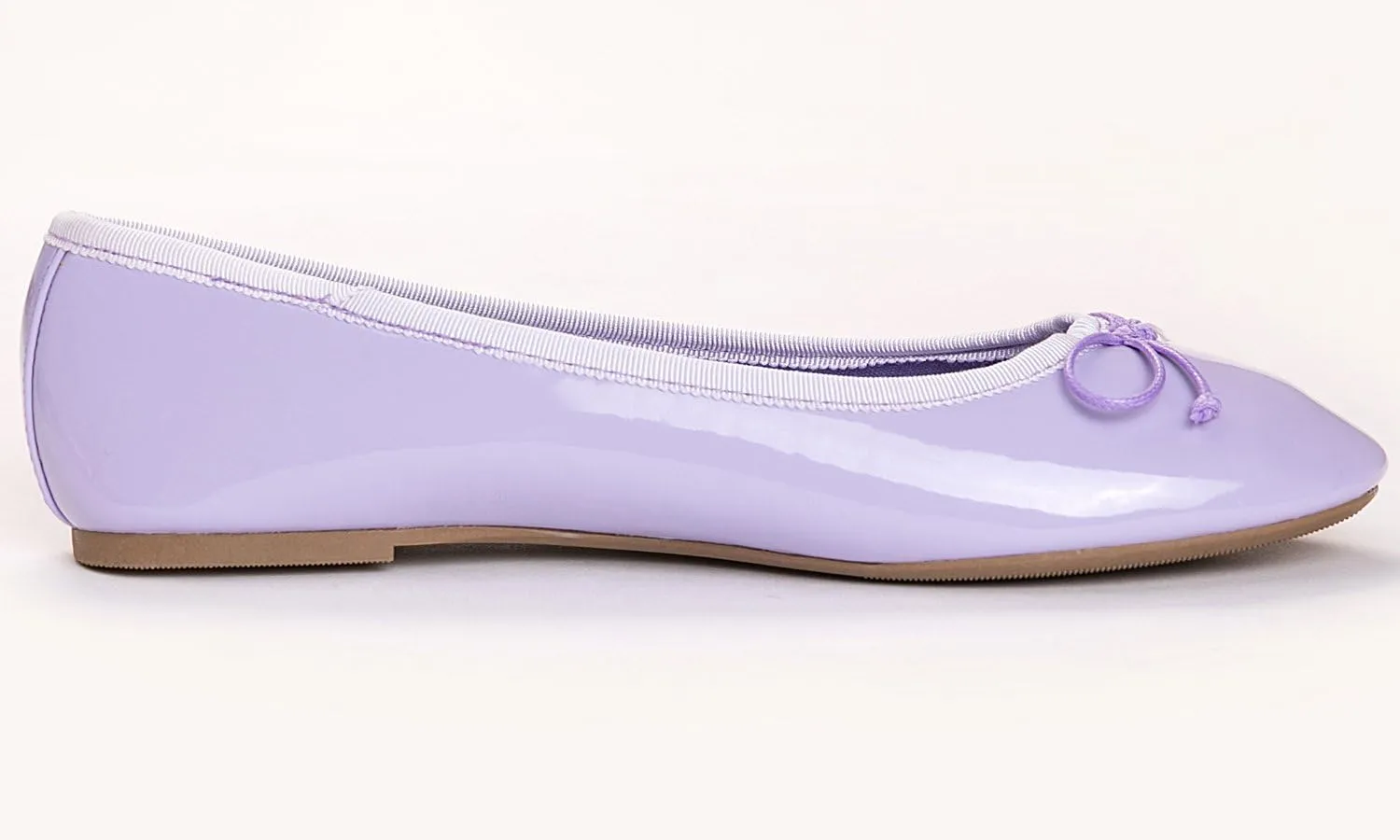 FEVERSOLE Women's Macaroon Colorful Memory Foam Cushion Insock Patent Ballet Flat