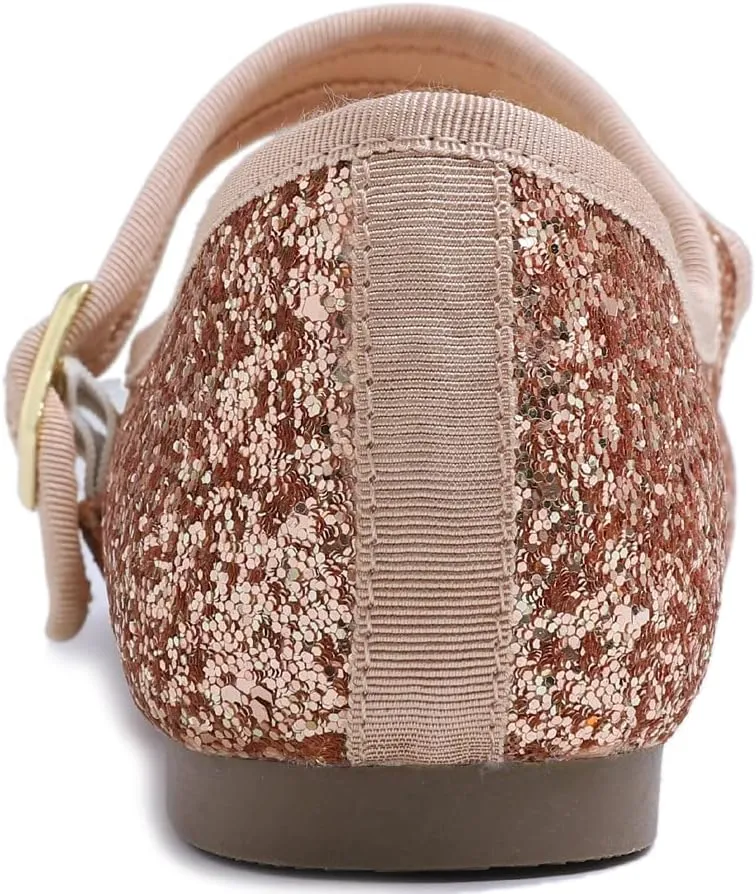 FEVERSOLE Women's Soft Cushion Extra Padded Comfort Round Toe Mary Jane Metal Buckle Fashion Ballet Flats Walking Shoes