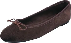 FEVERSOLE Women's Ultra Soft Colorful Memory Foam Cushioned Faux Suede Home Ballet Flats