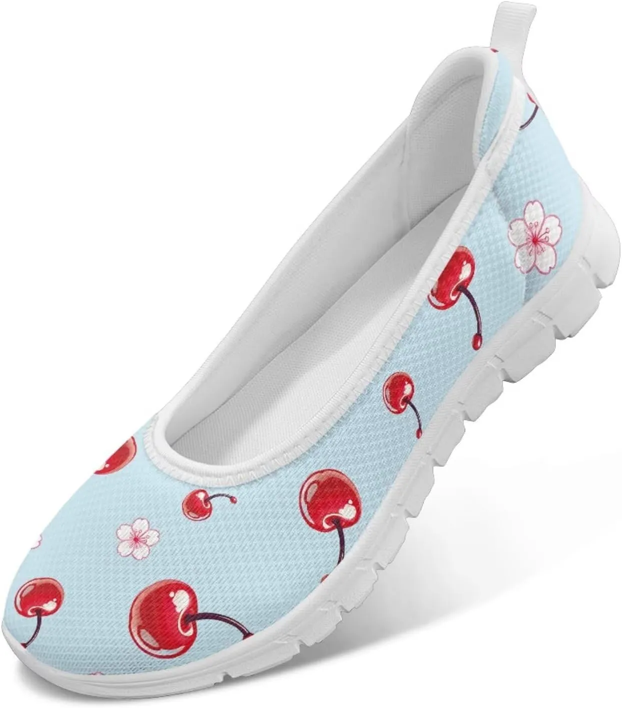 Forchrinse Underwater Turtle Fish Flats for Women Comfortable Round Toe Slip On Knit Flats Soft Work Nurse Flats Arch Support Slippers 5.5