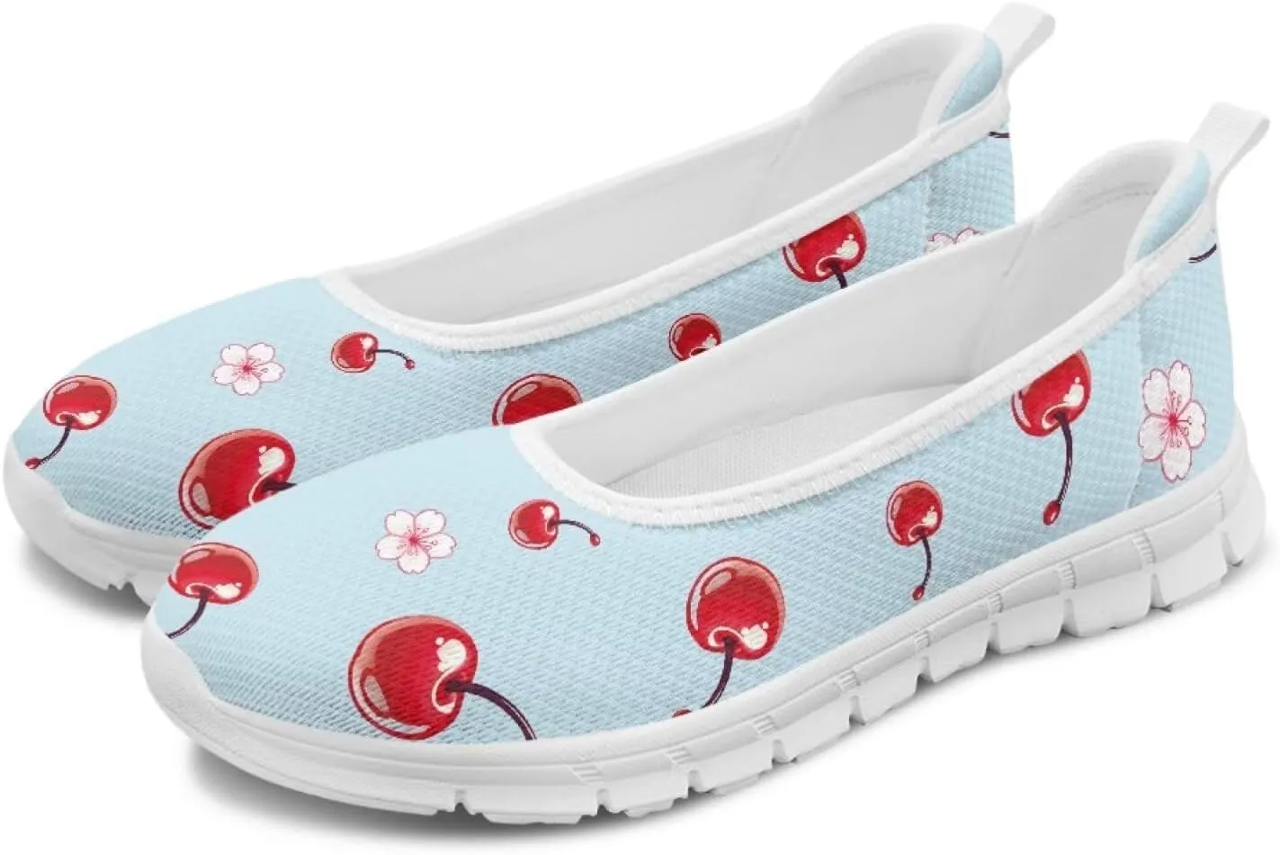Forchrinse Underwater Turtle Fish Flats for Women Comfortable Round Toe Slip On Knit Flats Soft Work Nurse Flats Arch Support Slippers 5.5