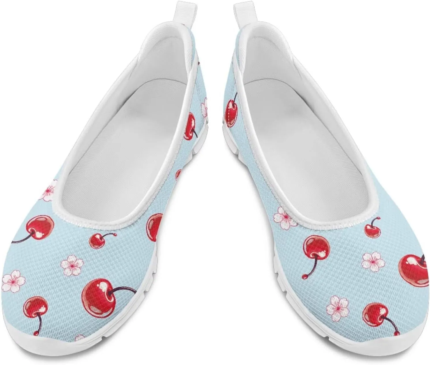 Forchrinse Underwater Turtle Fish Flats for Women Comfortable Round Toe Slip On Knit Flats Soft Work Nurse Flats Arch Support Slippers 5.5