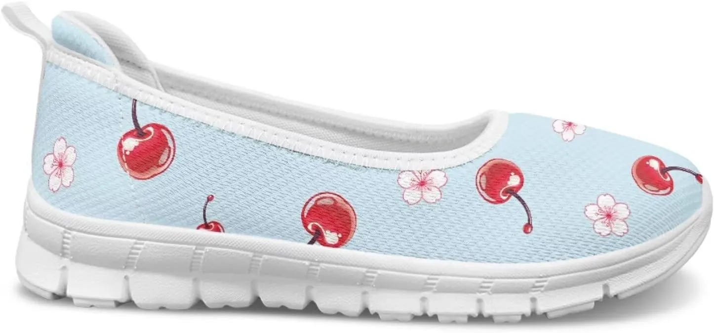 Forchrinse Underwater Turtle Fish Flats for Women Comfortable Round Toe Slip On Knit Flats Soft Work Nurse Flats Arch Support Slippers 5.5