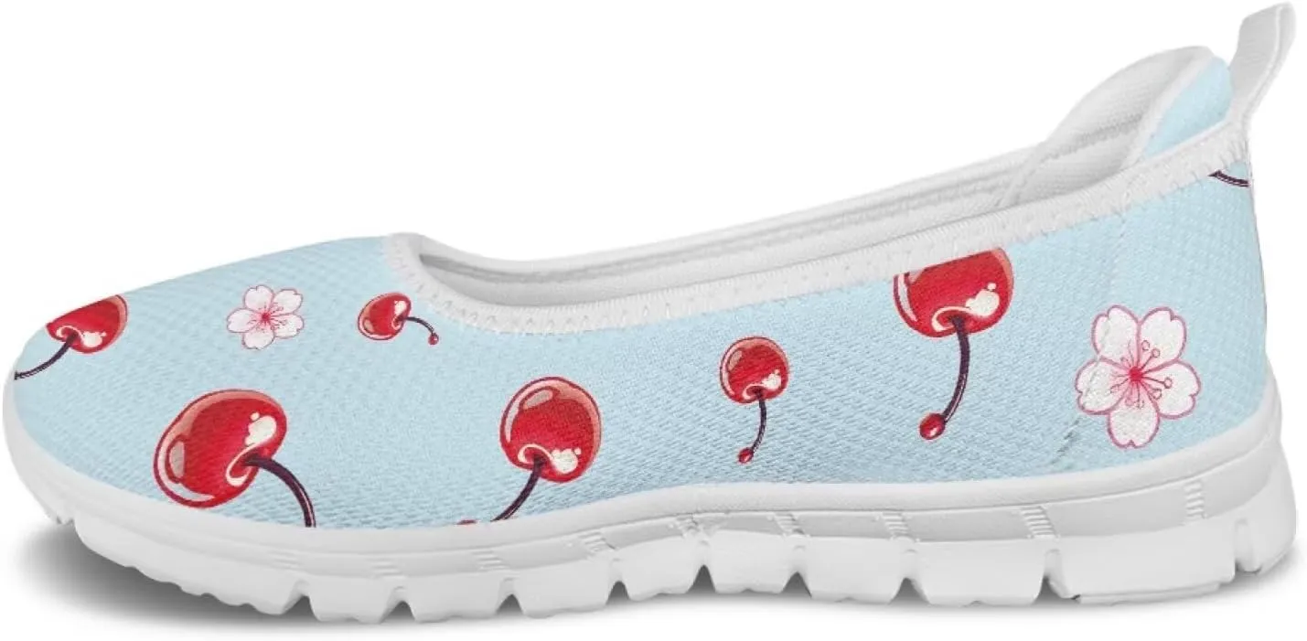 Forchrinse Underwater Turtle Fish Flats for Women Comfortable Round Toe Slip On Knit Flats Soft Work Nurse Flats Arch Support Slippers 5.5