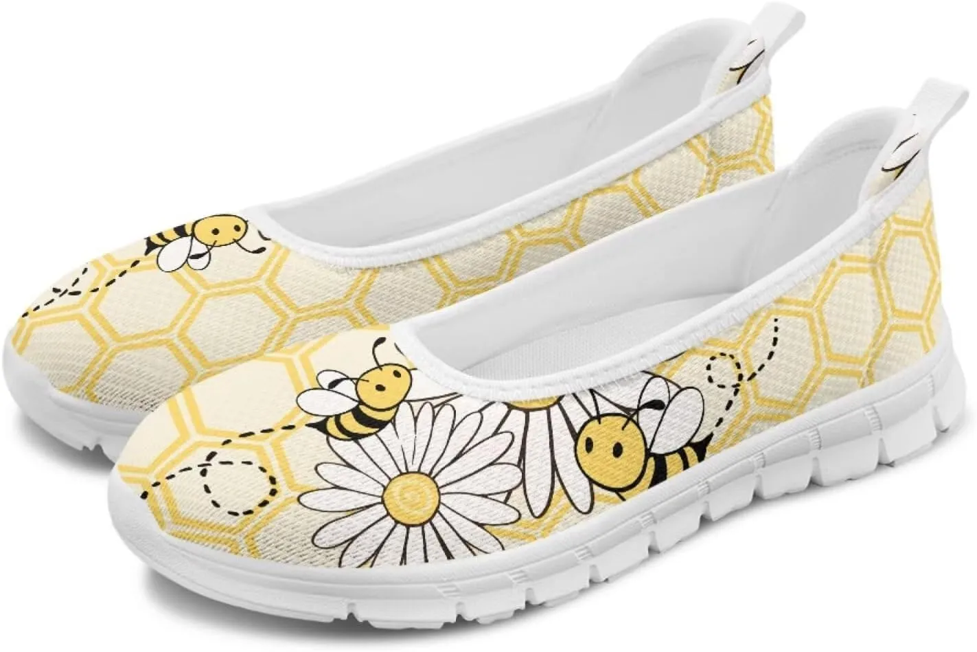 Forchrinse Underwater Turtle Fish Flats for Women Comfortable Round Toe Slip On Knit Flats Soft Work Nurse Flats Arch Support Slippers 5.5